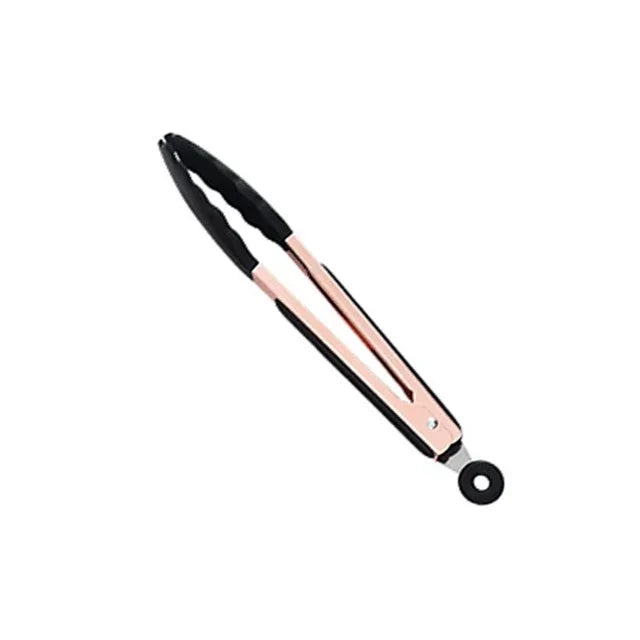 1-Pack Silicone Utensils Non-Stick Cooking Gold Plated Heat