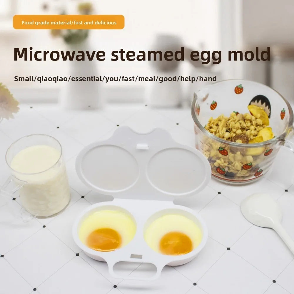 Food Grades Plastic Microwave Cooking Eggs Steamer Convenient