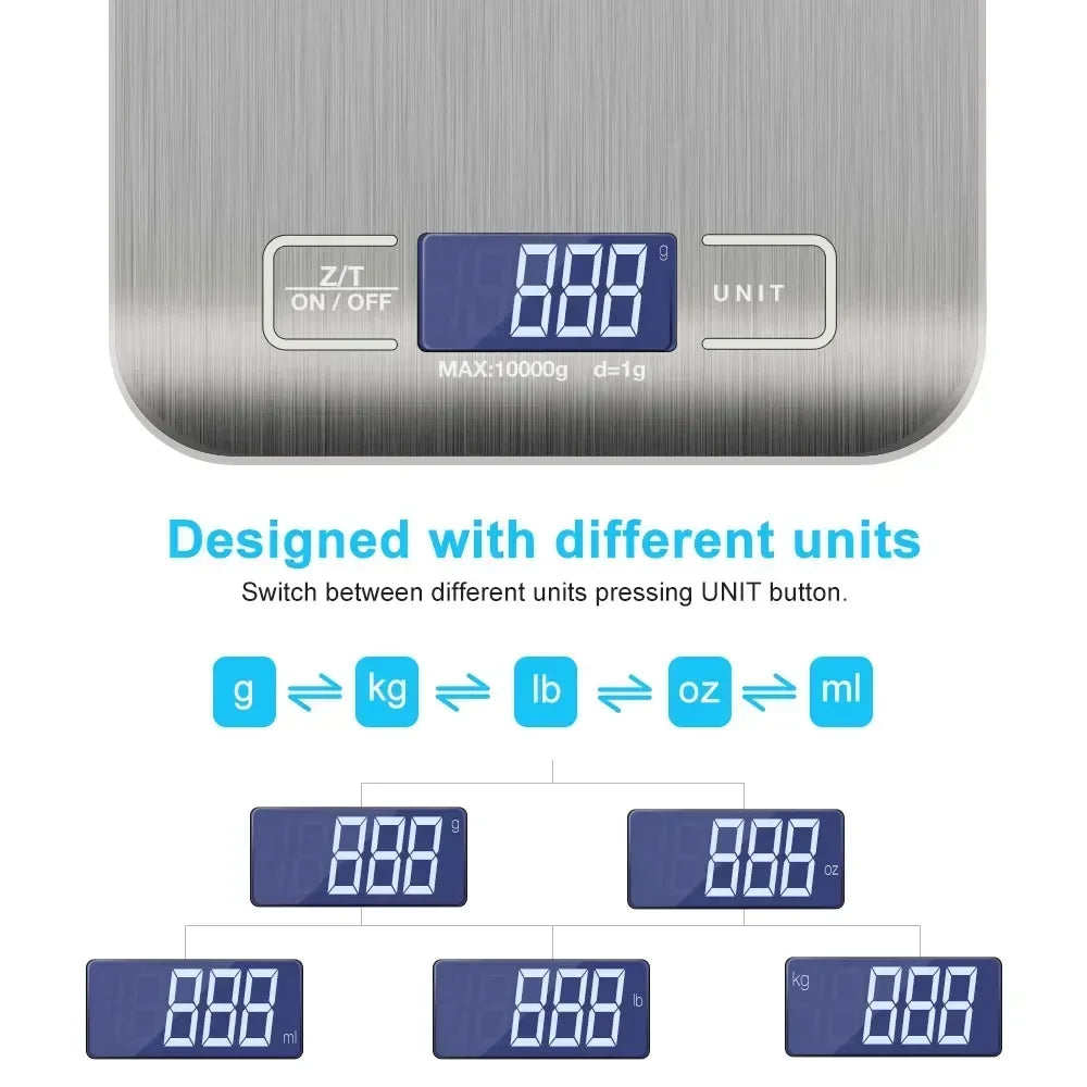 Digital Scale Multi-Function Weighing Scale Lcd Display Usb