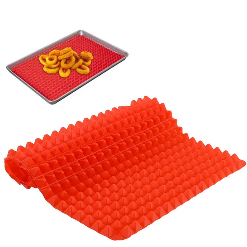 Silicone Bbq Pizza Mat Pyramid Microwave Oven Baking