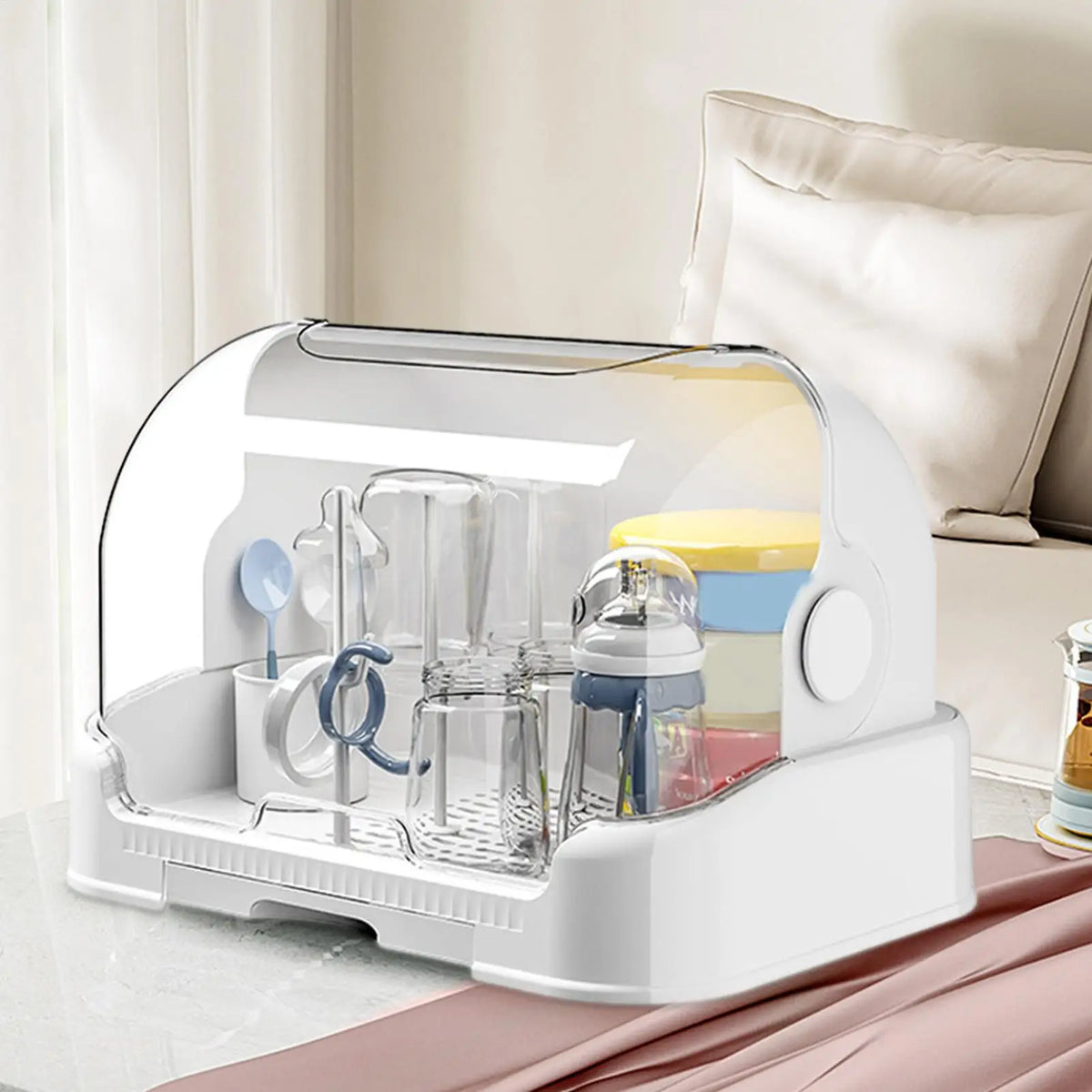 Baby Bottle Drying Rack Toddler Bottles Storage Box