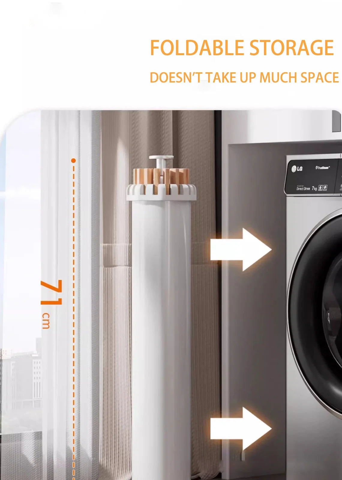 Folding Drying Rack Floor Standing Swivel Laundry Rack