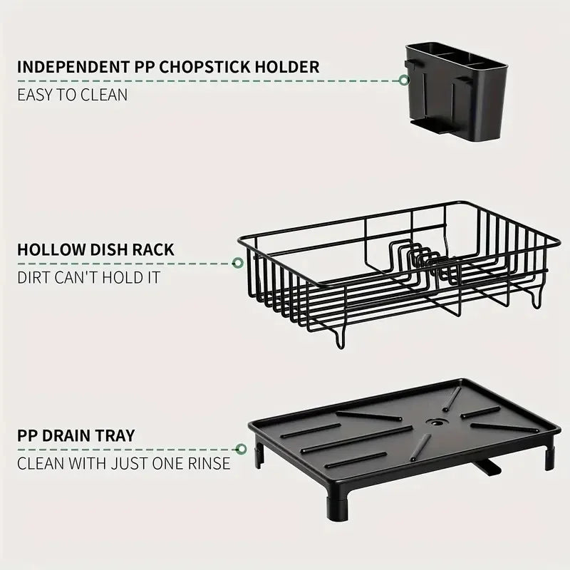 Rustproof Dish Drying Rack Countertop Dish Rack Dish