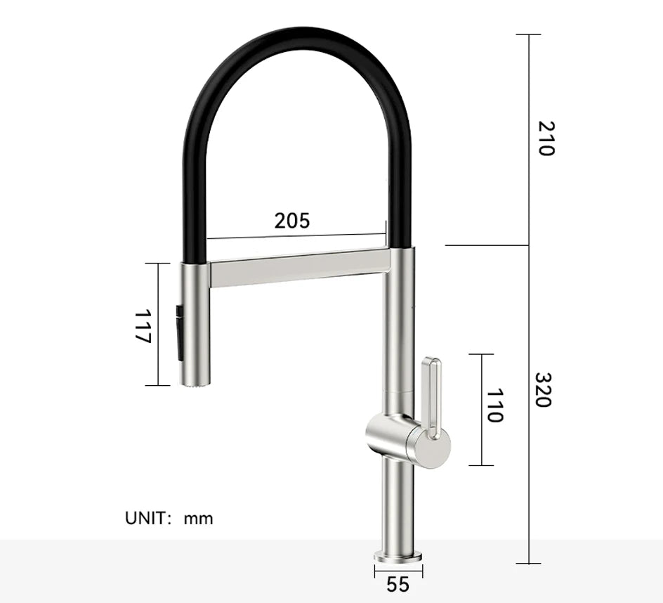 Vgx Brushed Faucet Sink Faucets Rubber Pull Down