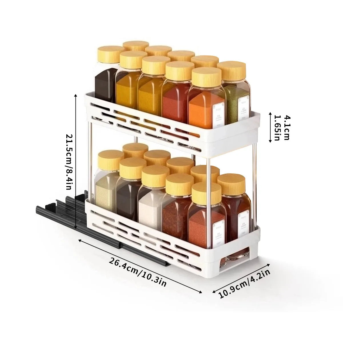 1/2pcs Double Layer Plastic Storage Rack Large Capacity