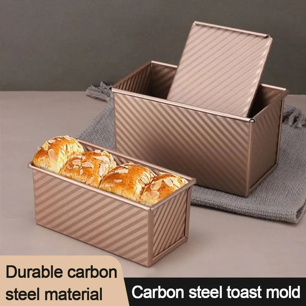 Carbon Steel Loaf Pan Rectangle Shape Cover Bread