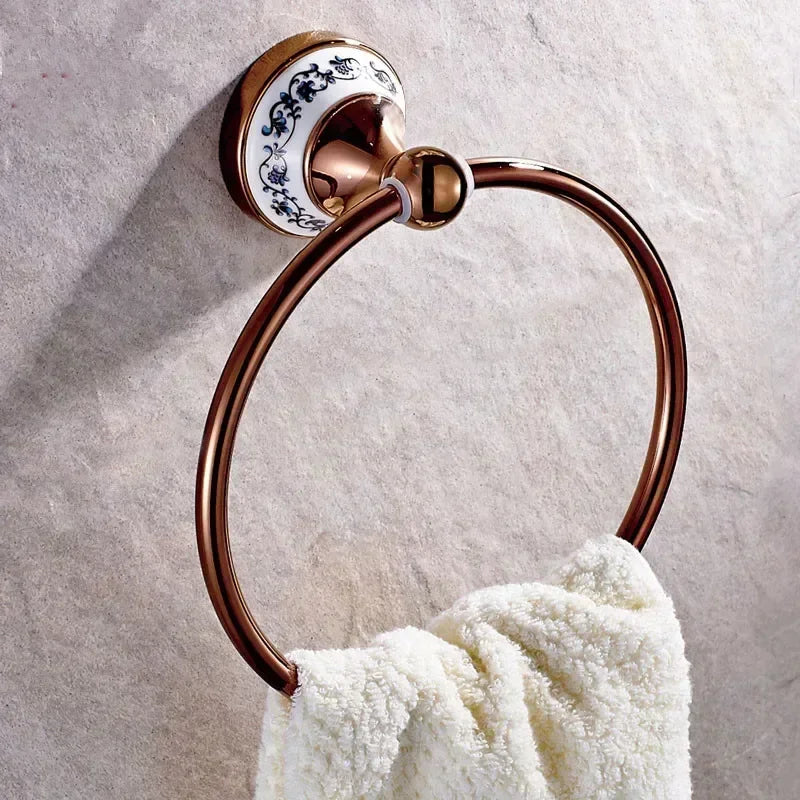 Zgrk Luxury Bathroom Hardware Wall Mount Rose Gold