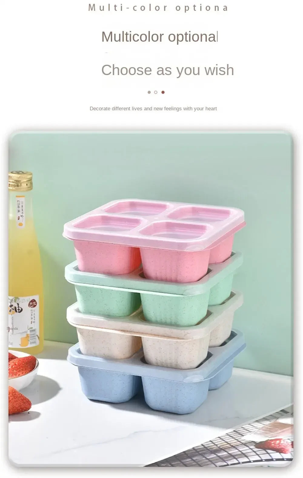 Grid Snack Containers Reusable Meal Prep Lunch Containers