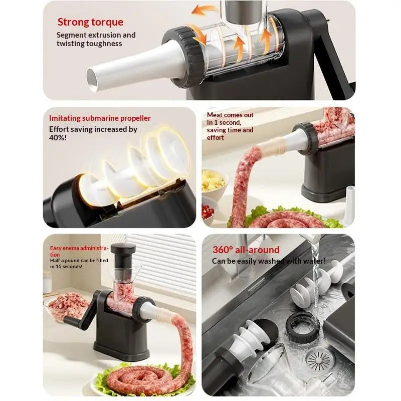 Sausage Stuffing Machine Homemade Sausages Stainless Steel