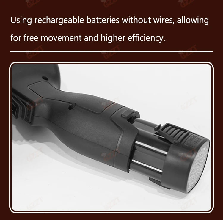 Gzzt Cordless Meat Slicer Battery-Charged Handheld Roast Meat