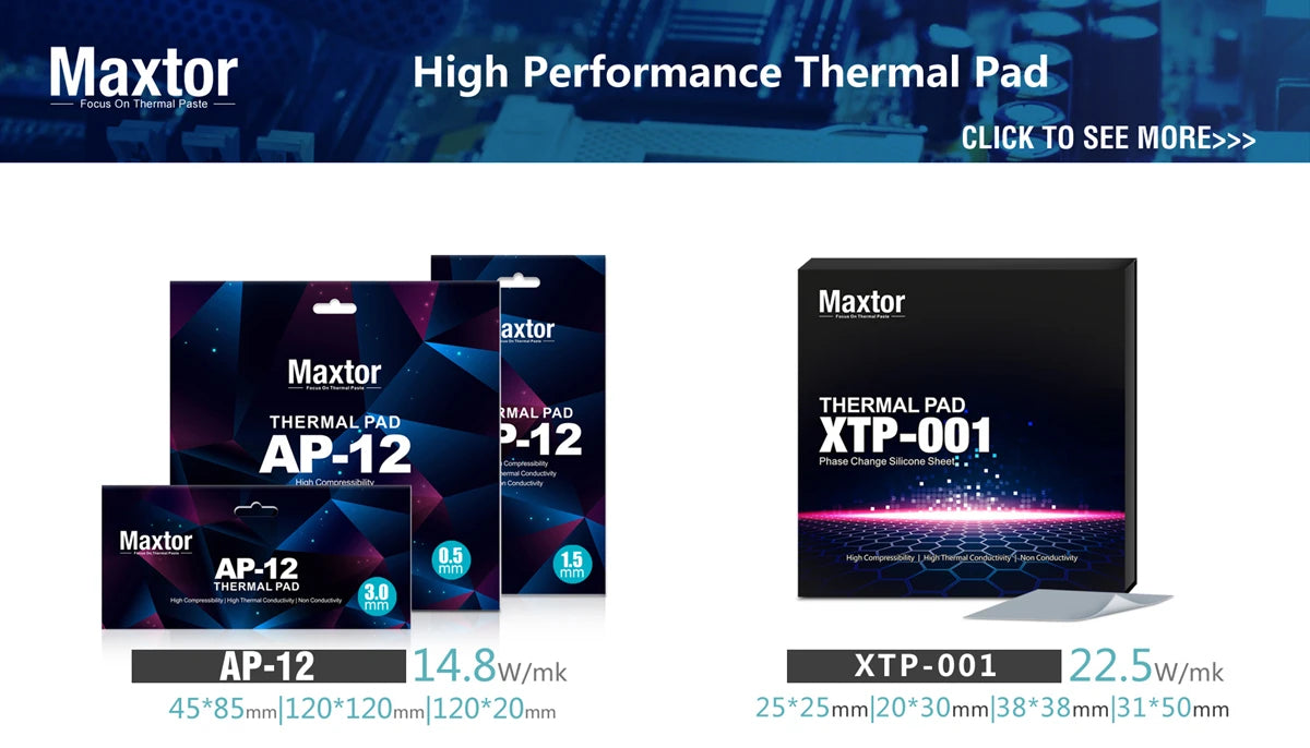 12w/Mk Maxtor Thermal Paste Grease Amd Intel Processor