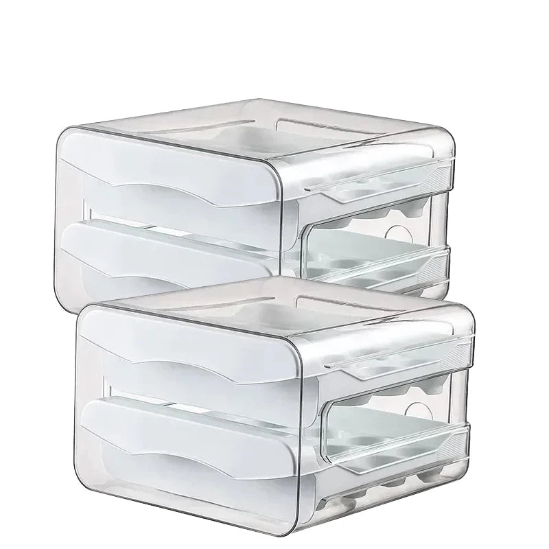 1/2pc Egg Storage Box Drawer-Type Refrigerator Egg Holder