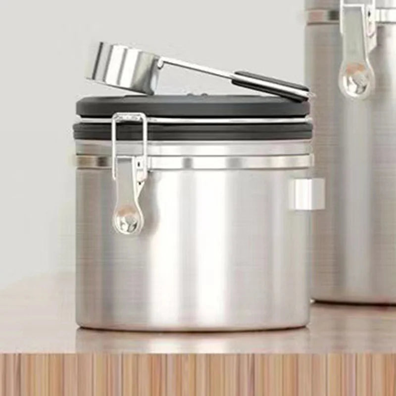Large Capacity Coffee Beans Vacuum Storage Container Stainless
