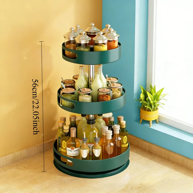 360 Rotating Multi-Layer Seasoning Storage Rack Heavy Duty