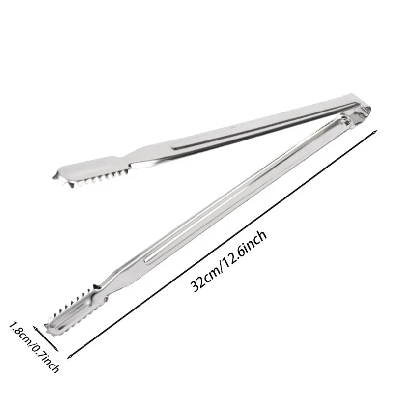 Barbecue Clip Stainless Steel Bbq Tongs Salad Food