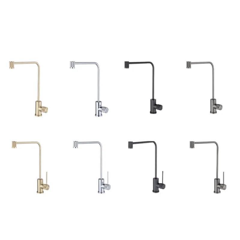 Gun Grey Copper Sink Faucet Rotate 360 Cold