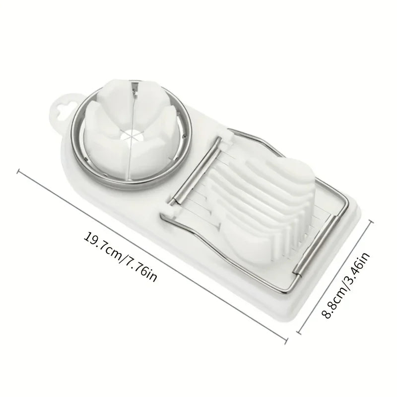 Egg Cutter Stainless Steel Egg Slicer Sectioner Cutter