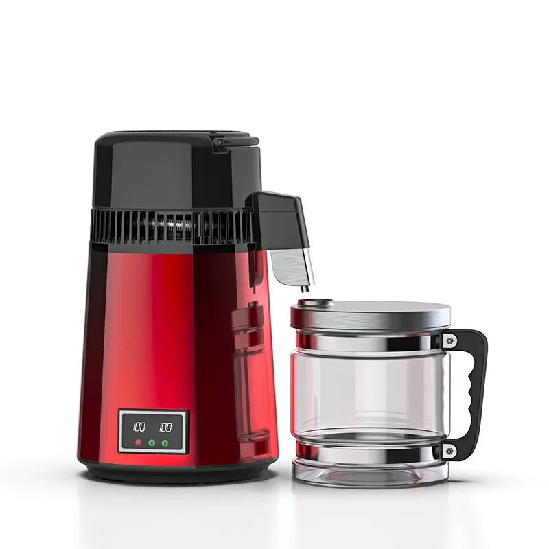 Water Distiller W/ Glass Container 750w 1gal/4l Capacity