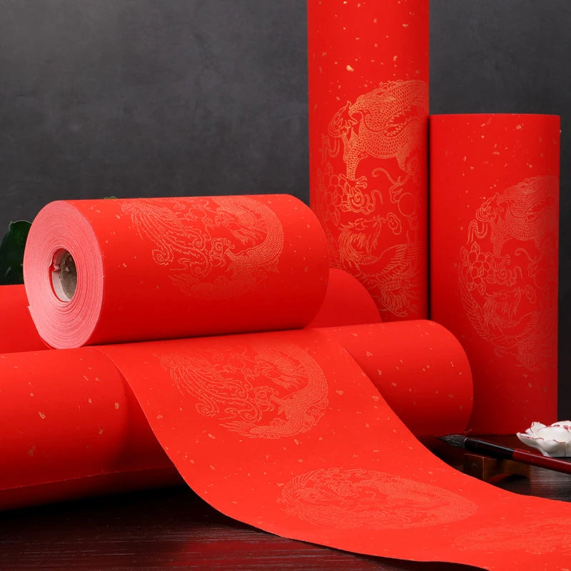 Red Rice Paper Decoupage Red Xuan Paper Chinese