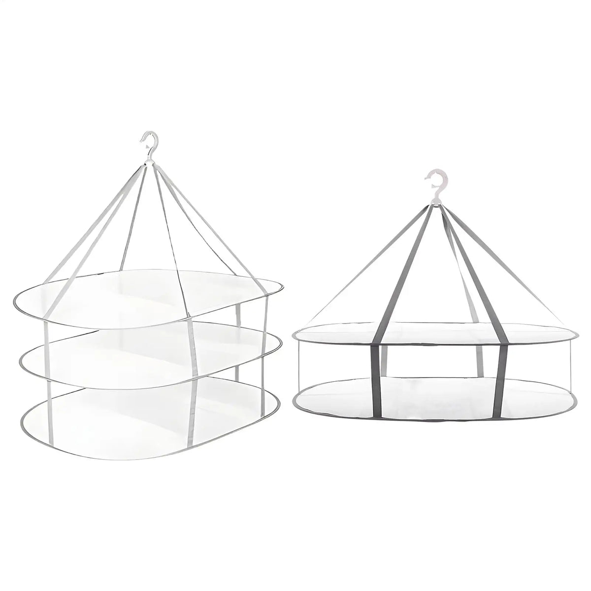 2/3 Layers Folding Clothes Drying Rack Flat Foldable