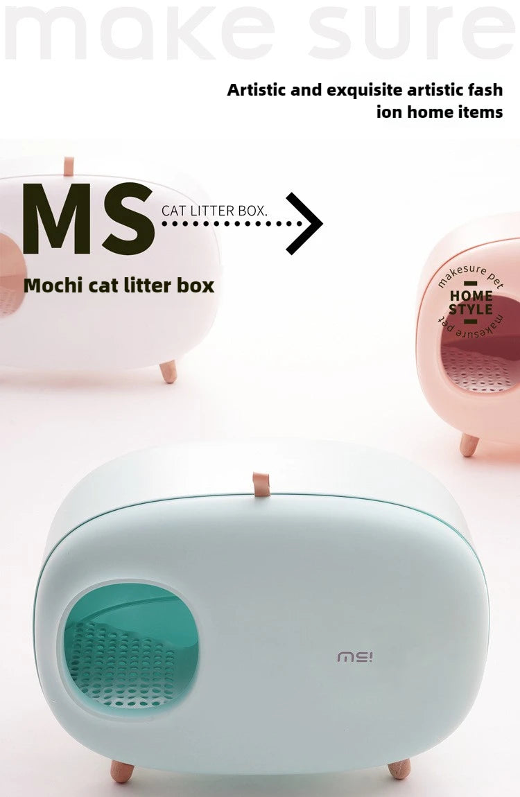 Makesure Cat Litter Box Fully Enclosed Cat Toilet