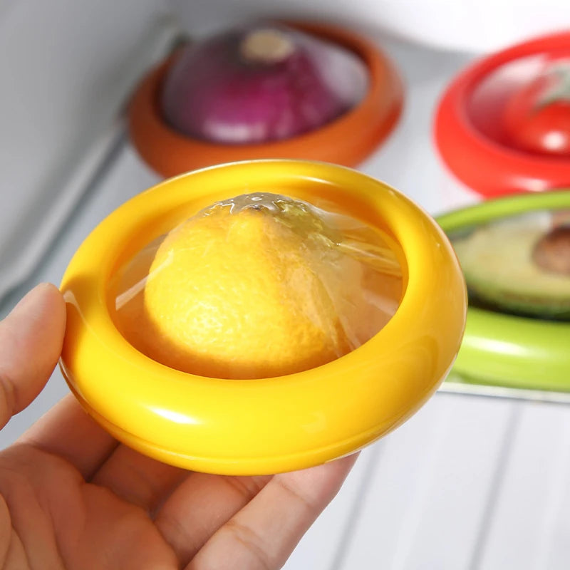 1pc/4pc Silicone Fruit Vegetable Fresh-Keeping Box Food Storage