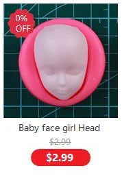 3d Baby Face Cooking Silicone Mold Cake Chocolate