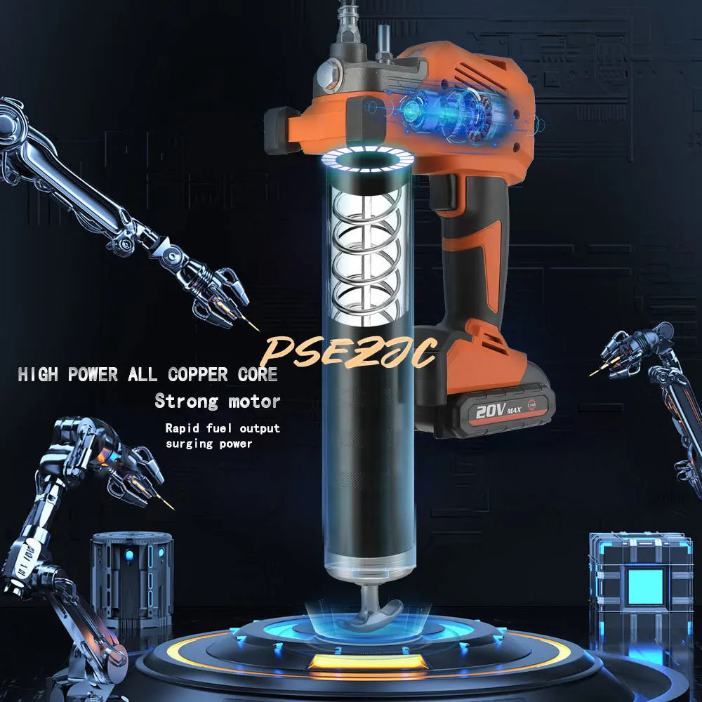 High-Voltage Charging Lithium-Ion Electric Grease Gun