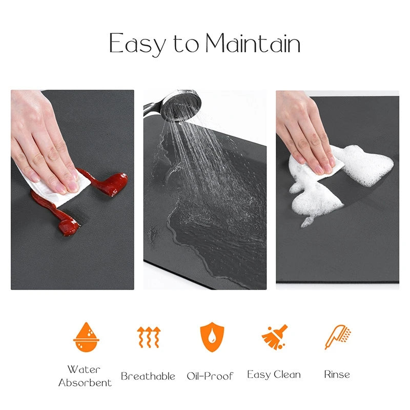 Diatomite Quick Dry Water Absorbent Pad - Dish