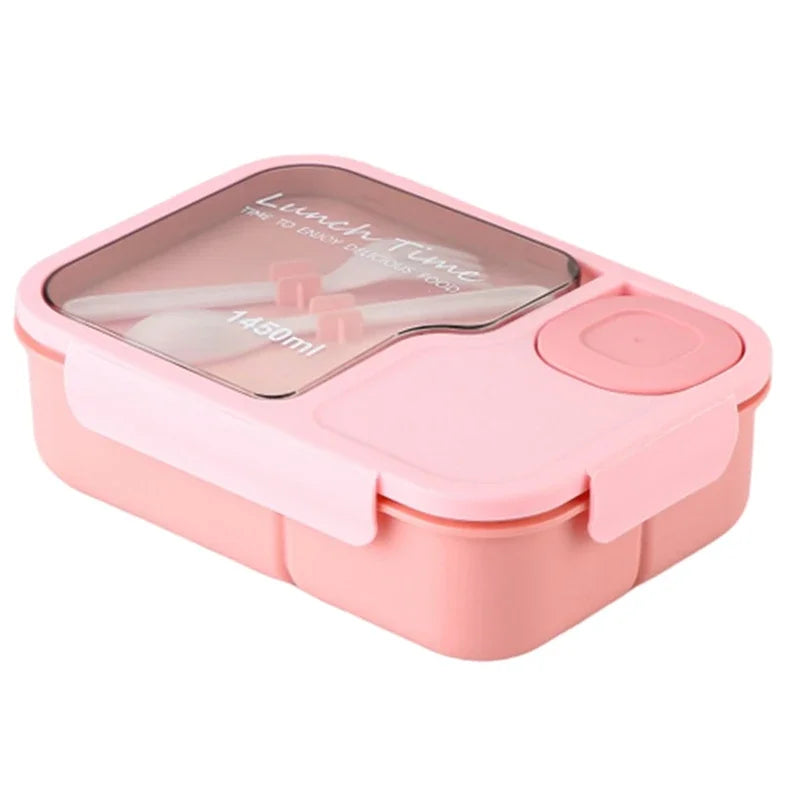 Lunch Box Office Bento Box Fork Spoon Microwave