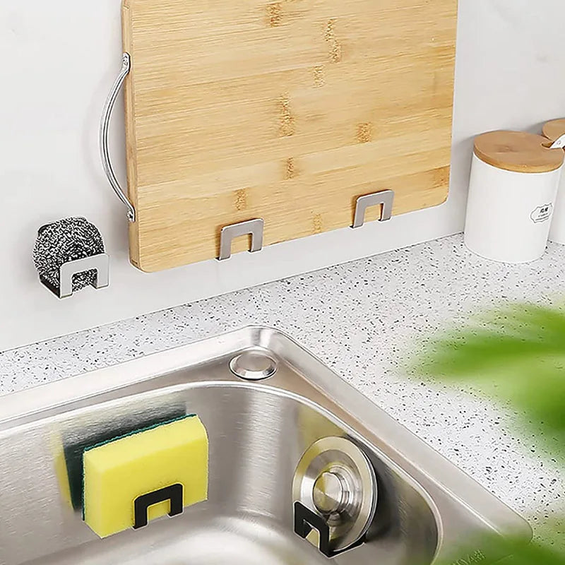 Sink Sponge Holder Self Adhesive Drain Drying Rack
