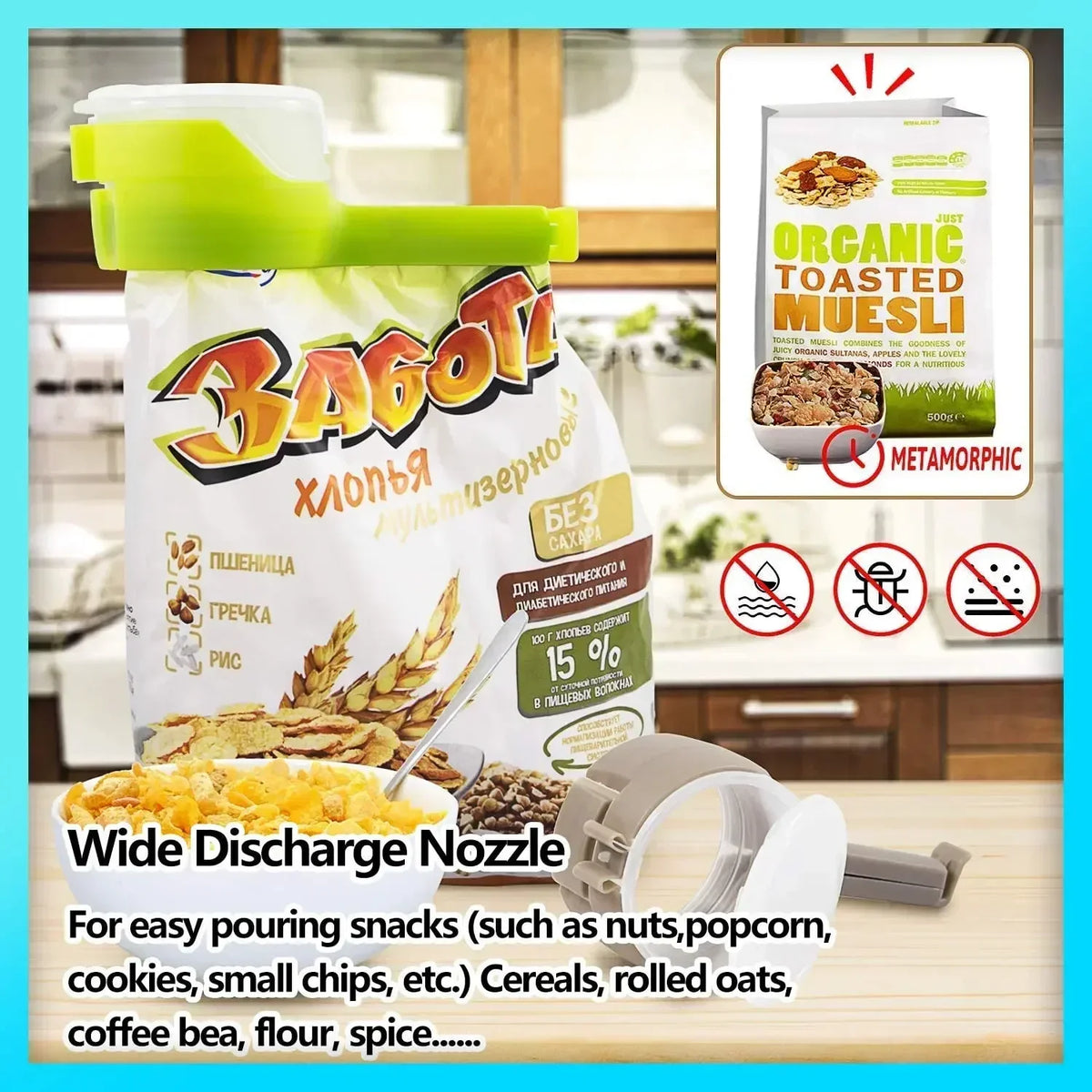 Snack Sealing Clip Fresh Keeping Sealer Clamp Plastic