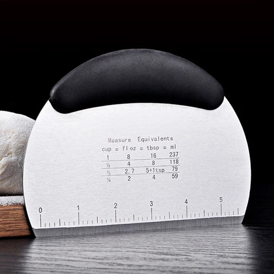 Dough Scraper Stainless Steel Pastry Dough Cutter Semicircular