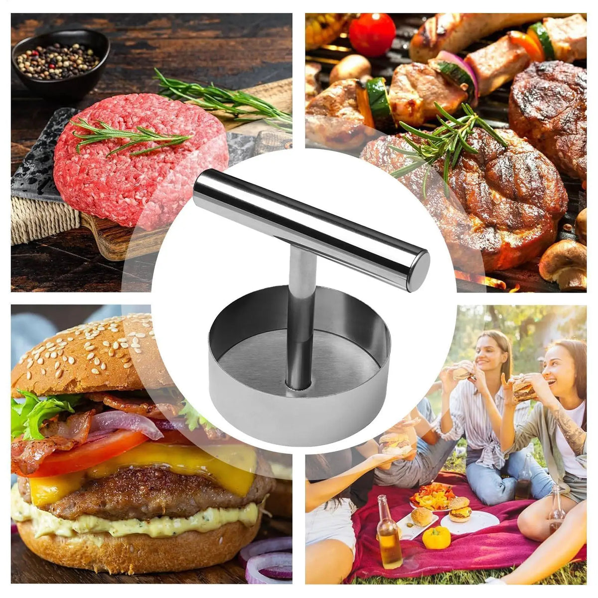 Hamburger Press Food Press Smasher Hamburger Patty Maker