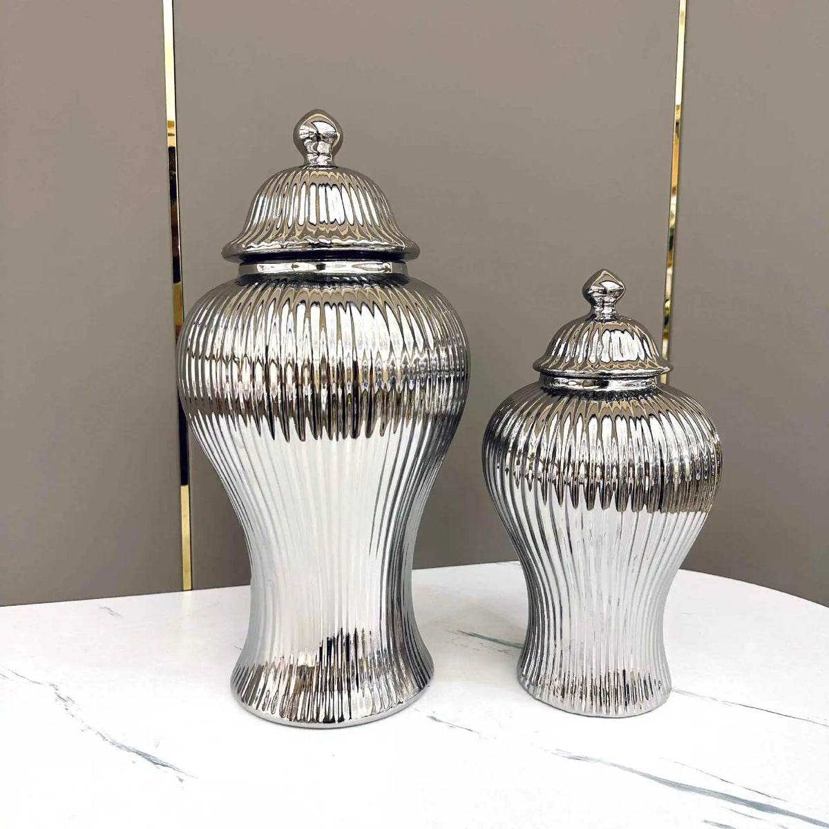 Vase Ceramic Luxury Electroplated General Jar European Ceramic