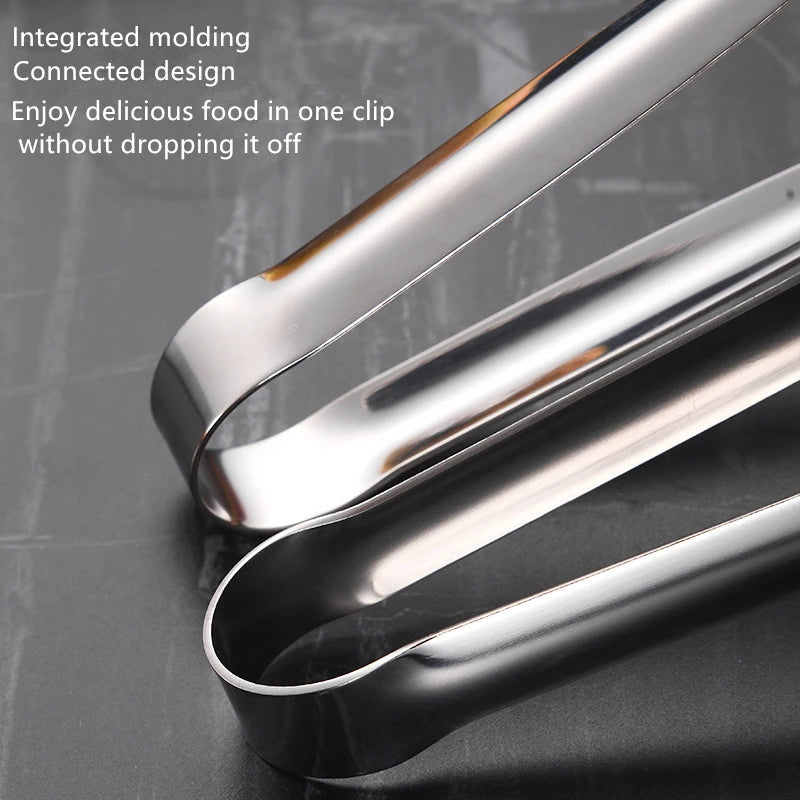 Stainless Steel Grill Tongs Food Clip Bbq Steak