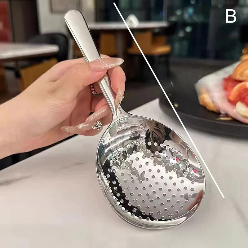 1/2pc Stainless Steel Ladles Serving Soup Rice Serving
