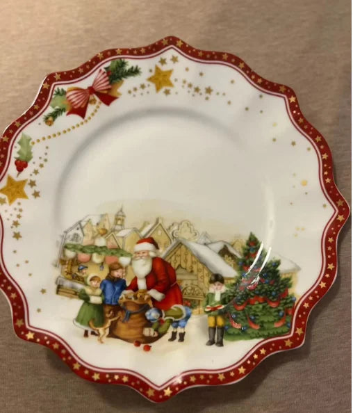 German Bao Tableware Christmas Biscuits Plate Dish Rectangular