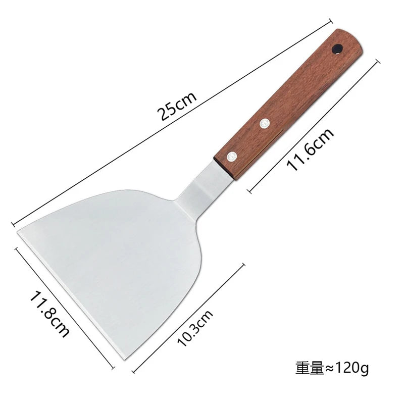 Stainless Steel Spatula Grill Scraper Non Stick Durable