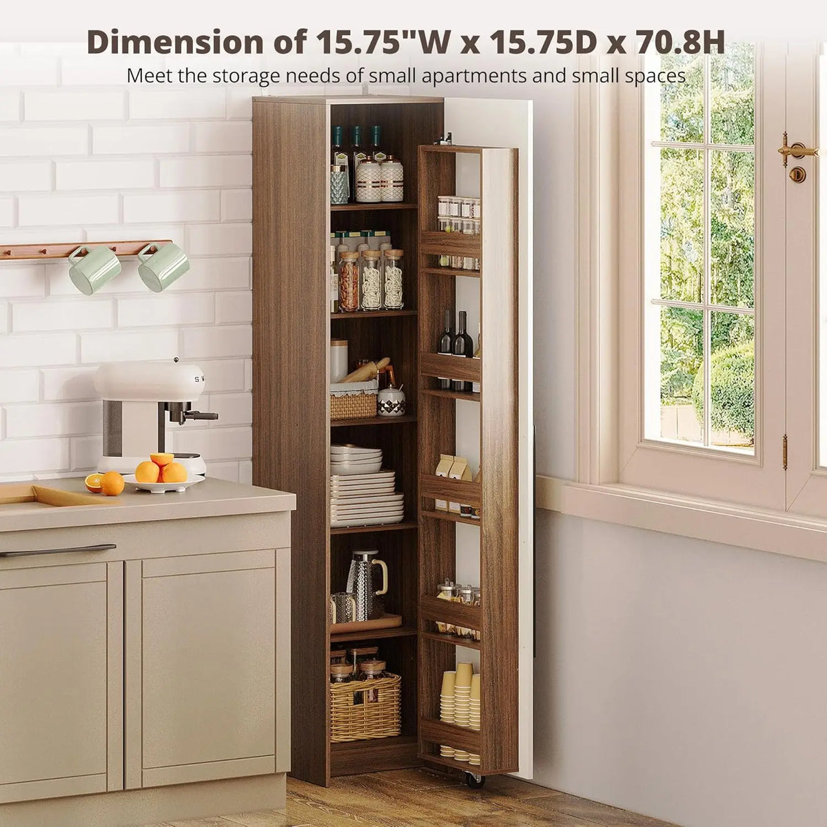 Ironck 70 Pantry Storage Cabinet Cabinet Pantry Freestanding