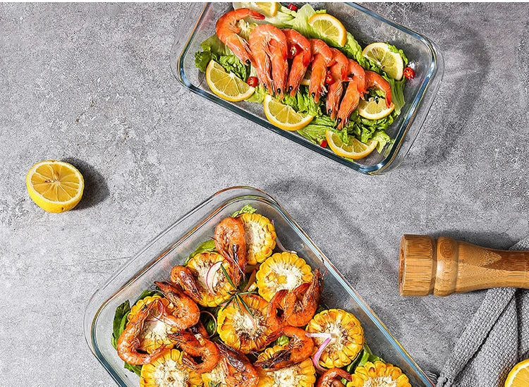 Bakeware Glass Platter Oven Baking Tray Baking Utensil