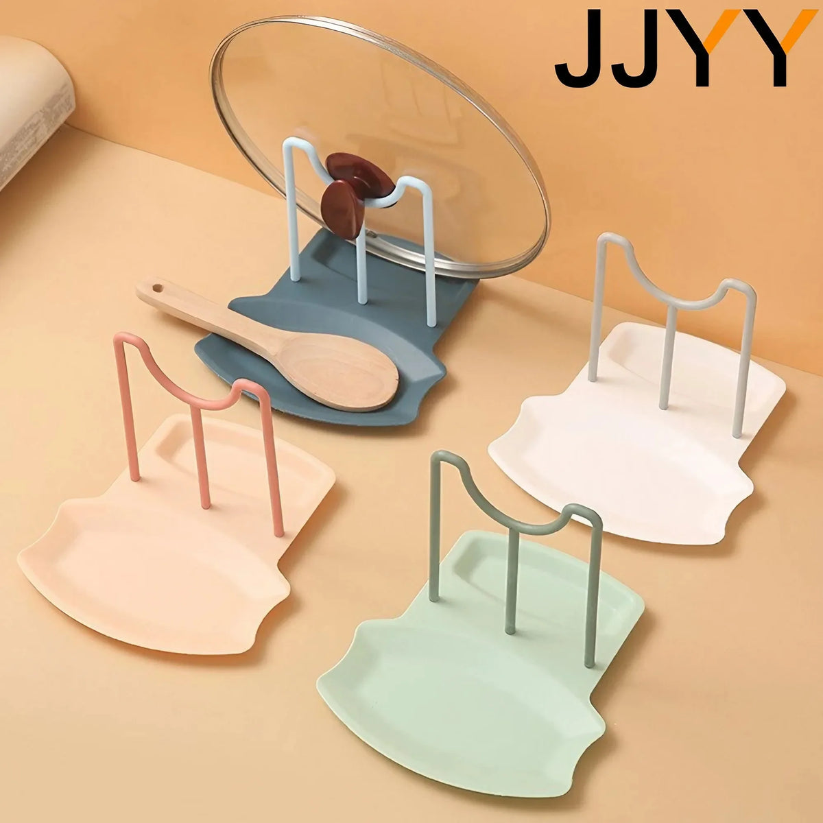 Organizer Spatula Pot Lid Rack Shelf Plastic Spoon