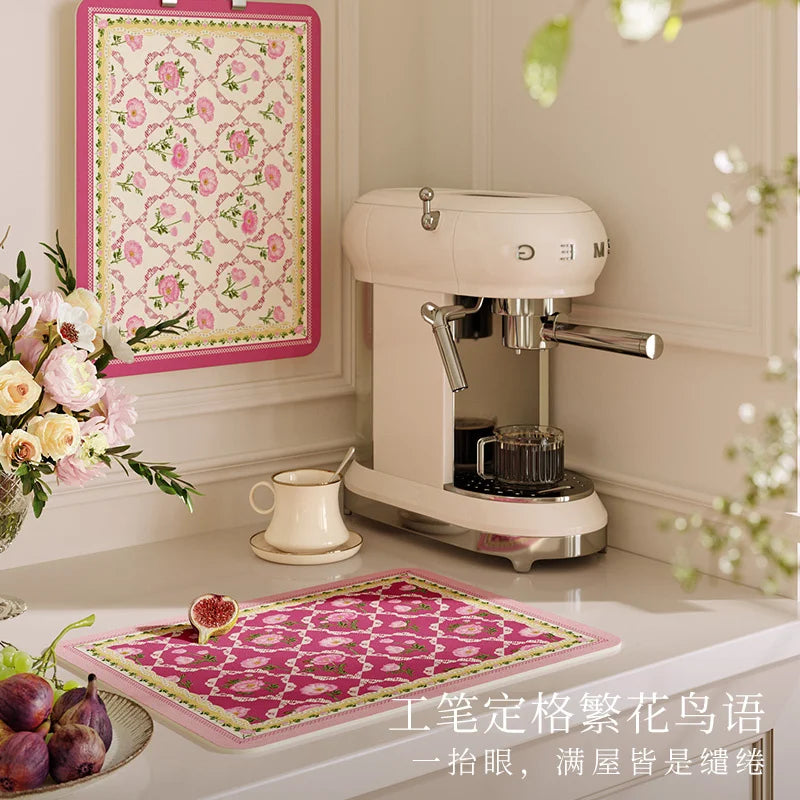 Dish Drying Mat Super Absorbent Counter Draining Mat