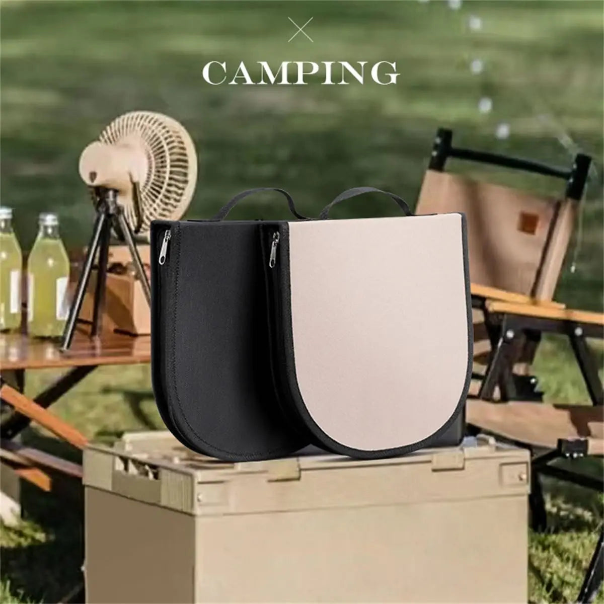 Camping Travel Cooking Utensils Organizer Travel Bag Cutlery