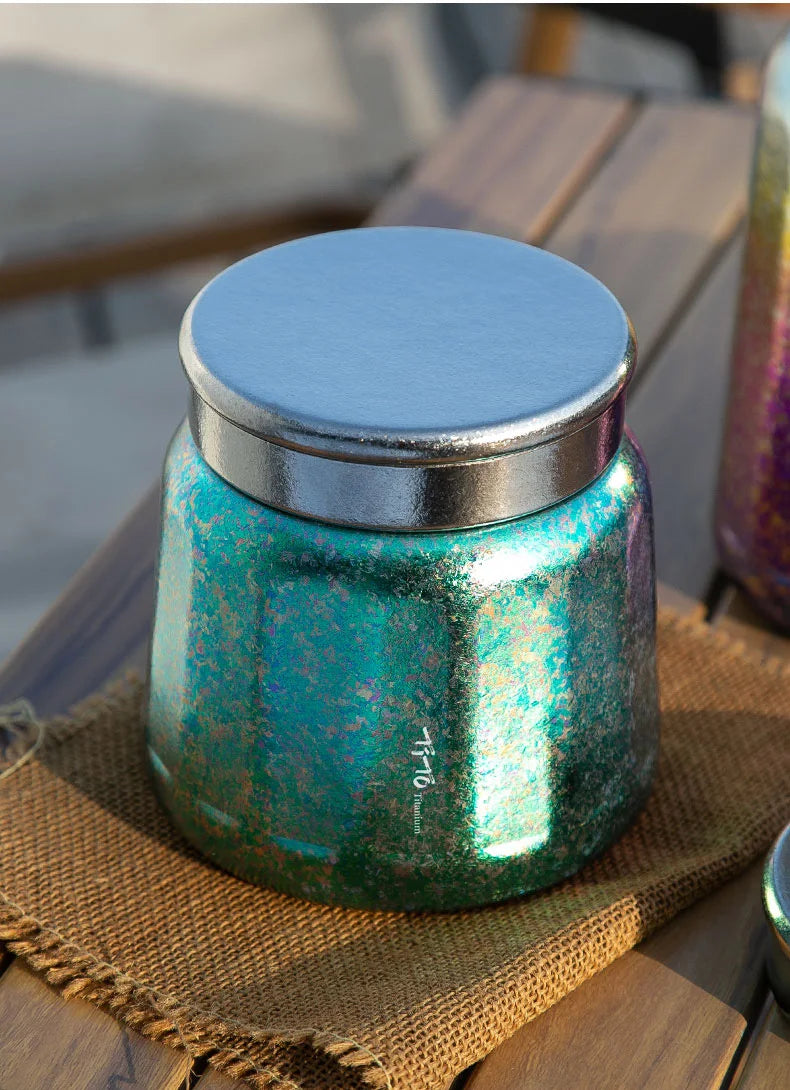 Tito Titanium Pure Titanium Tea Jar Large Storage