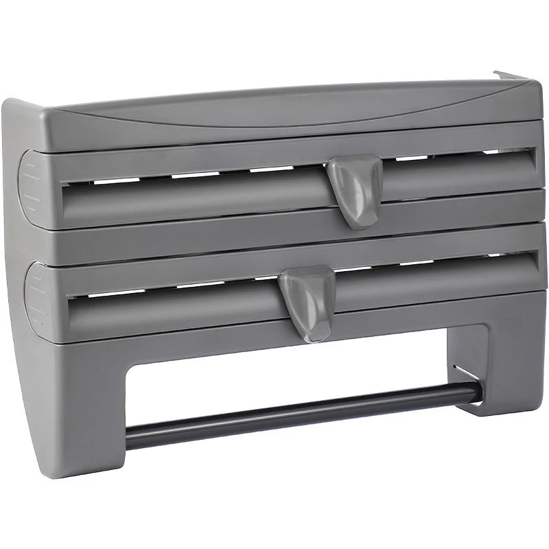 Cling Film Roll Cutting Holder Food Wrap Dispenser