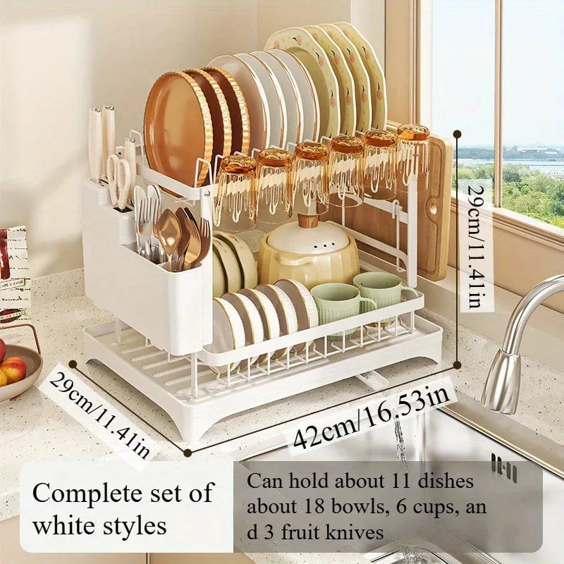 Industrial-Grade Stainless Steel Dish Rack Quick-Dry Spotless