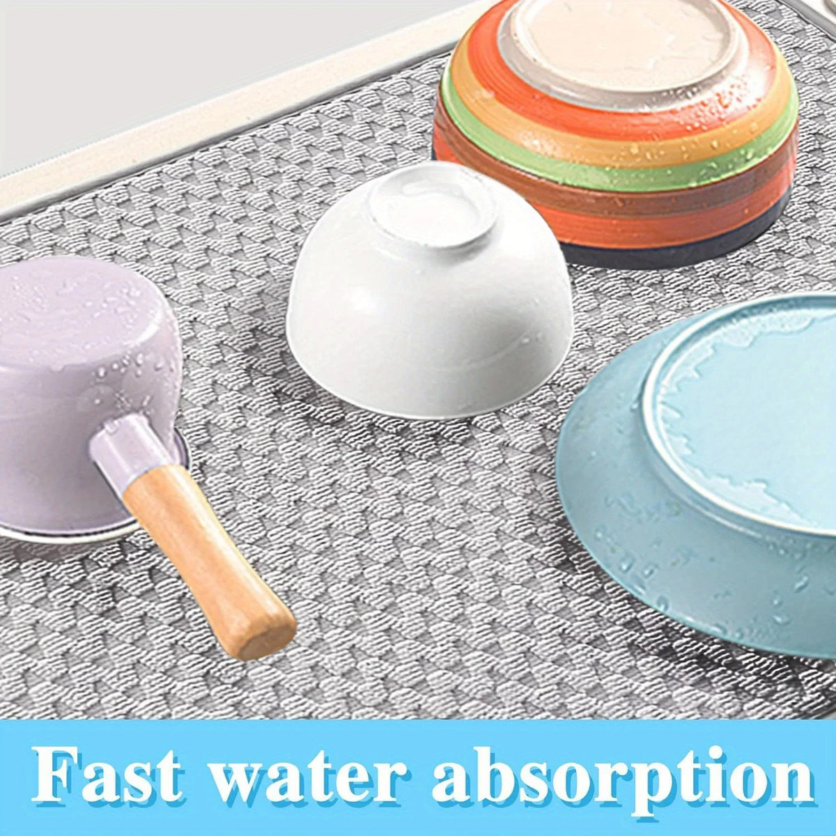 2pcs Drying Mats Use 50x38cm Super Absorbent Microfiber