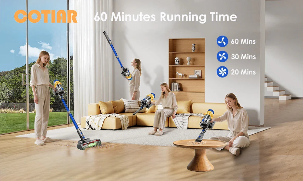 Cotiar V22 Cordless Vacuum Cleaner 650w 55000pa Appliance
