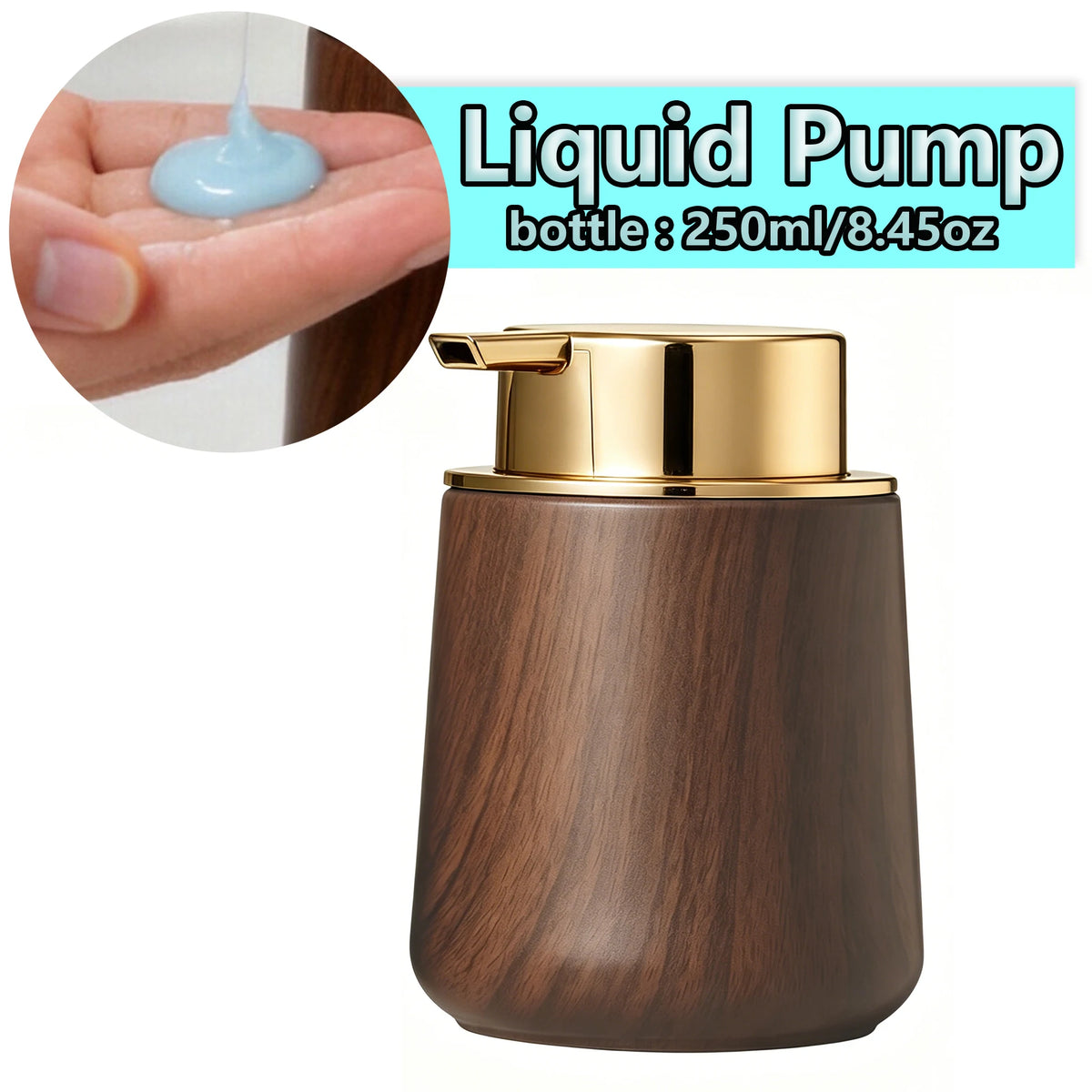 Elegant Hand Soap Dispenser Cup Bathroom & Organizer